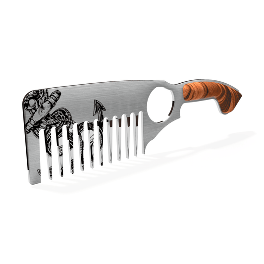 "Shipwrecked" - Anchor Beard Comb